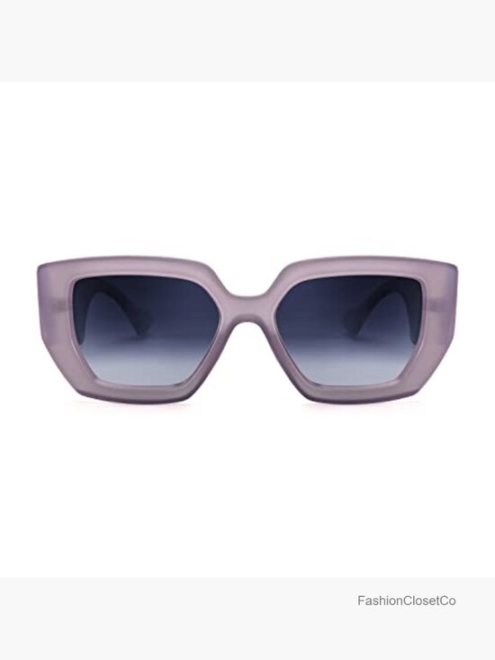 Oversized Square Sunglasses Thick Frame UV400 Protection Unisex main image 5